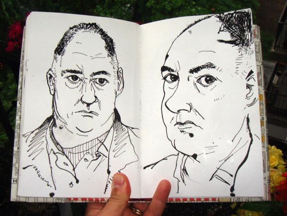 Self portraits with blotches