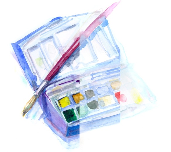 watercolor stages