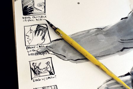 As I eat, I think about the day ahead. I drew some hasty sketches to make up my to-do list.