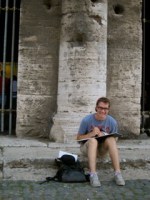 Jack draws in rome