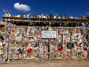 Flea market art in Santa Fe.