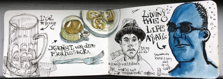 I came, I ate, I swam.